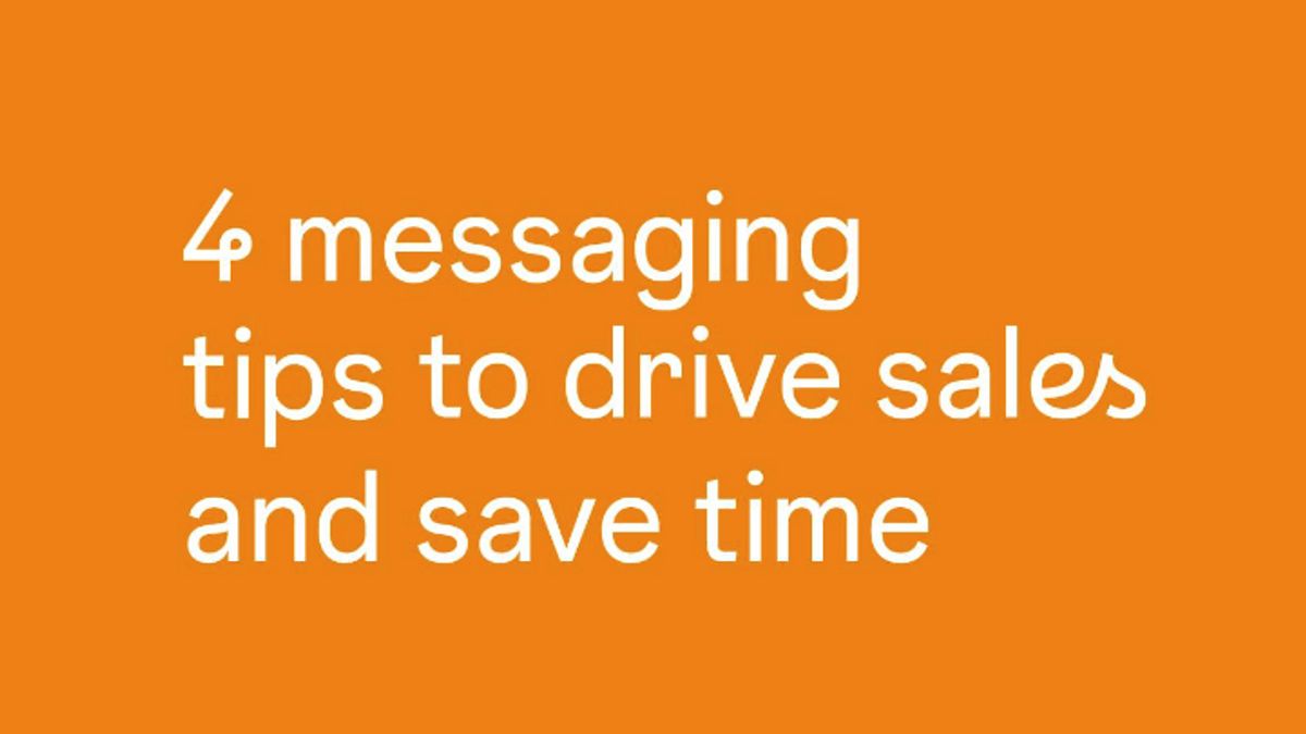 4 messaging tips infographic