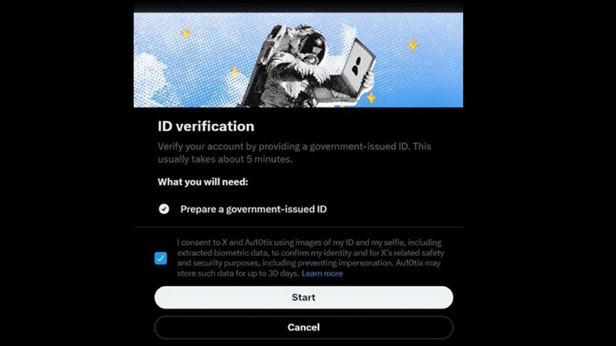 X ID verification